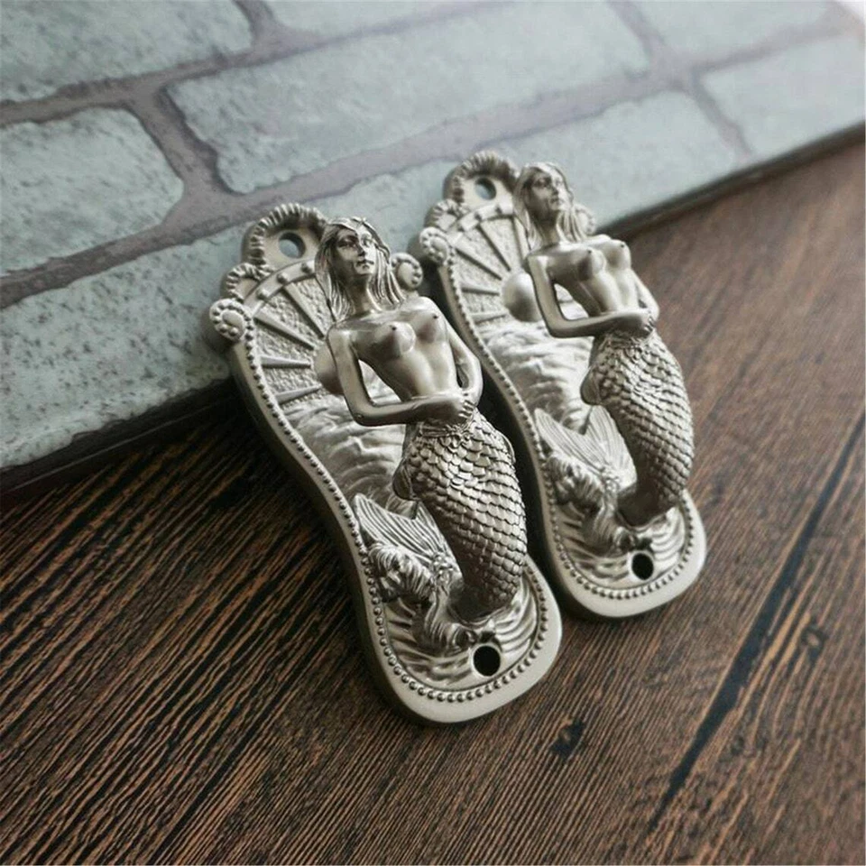 Vintage Bronze Mermaid Hooks Wall Hook Curtain Tie Backs Coat Hooks Coat Hangers - Image 3 of 4