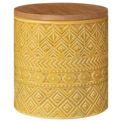 ochre tea coffee sugar canisters