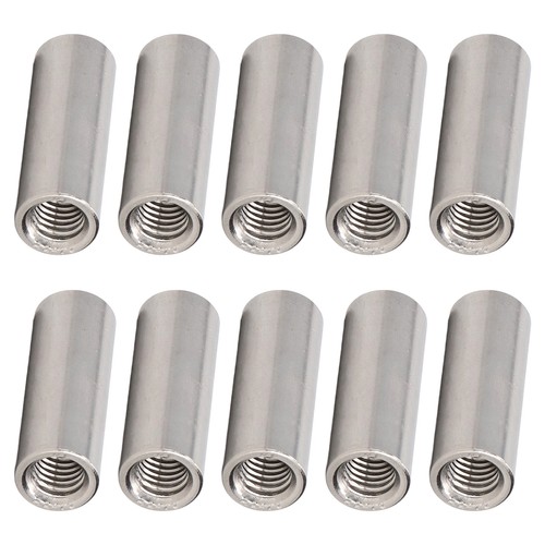10 pz M8x1,25 12 L35 mm dadi connettore rotondo 304 dado di accoppiamento in acciaio inox - Foto 5 di 22