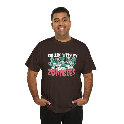 Chillin with my Zombie Shirt, lustiges Zombie Shirt, Halloween Geschenk Shirt - Bild 22 von 61