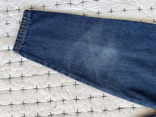 Vintage 6 7 Girls Jeans 80s 90s Bubble Tapered Pleated Sears Dark Wash VGUC - Picture 13 of 14