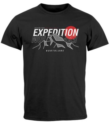 Herren T-Shirt Outdoor Berge Wandern Naturliebhaber Expedition Northlane