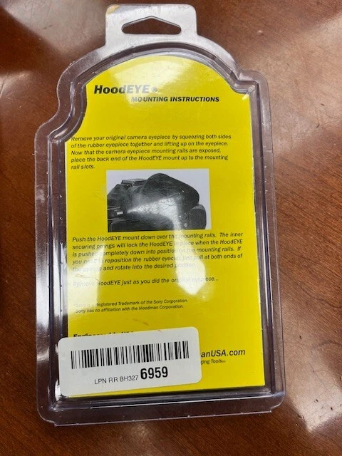 HoodEYE Mirrorless Camera Eyecup for Sony model: HEYES - Image 2 of 2