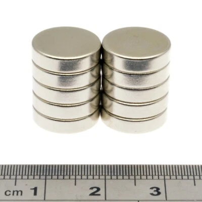 POWER MAGNET STORE 10 of 12mm x 3mm * 3Kg PULL * Super Strong Disc Magnets 1/2" 1/8" Round Magnetic
