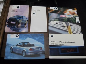 2002 BMW 325ci Convertible/330ci Convertible owners manual W/case | eBay