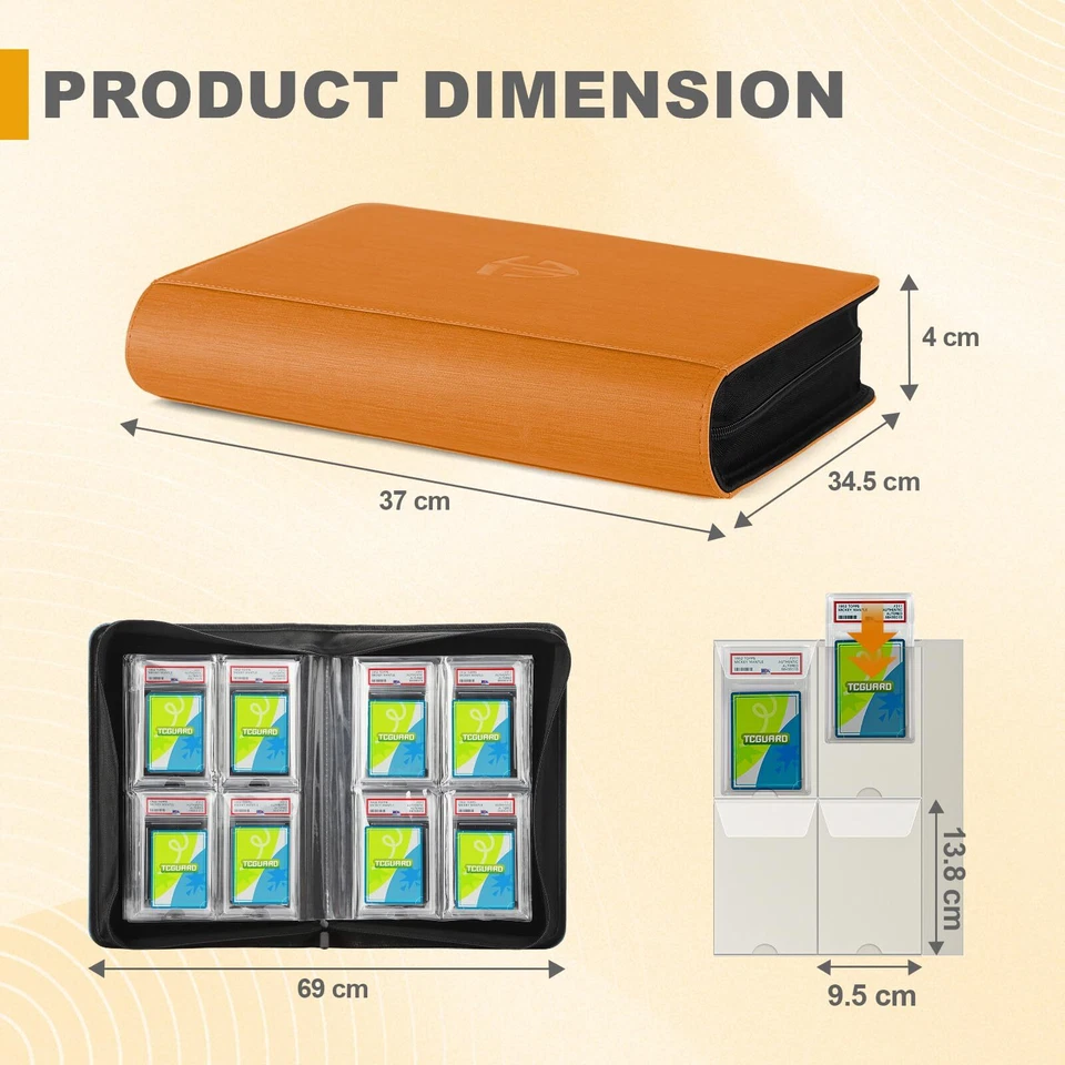 Graded Card Slab Sleeves Binder für PSA Size and Ähnlich Karten mit Hüllen Bi... - Bild 3 von 4