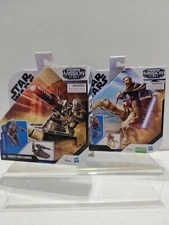  Star Wars Mission Fleet Lot Of 2 Hover E-Web Cannon Storm Trouper Ben Kenobie