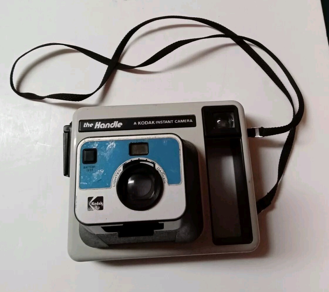 Vintage Kodak The Handle Instant Film Camera w/Strap - Untested