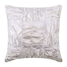 Decorative Pillow Cover White 16"x16", Square Satin - Dreamy White