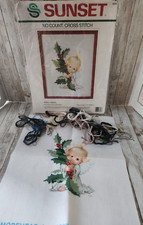 Sunset No Count Cross Stitch "Holly Angel" 18306 8X10in READ
