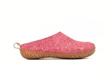 Cherry Pink Outdoor Open Heel Slippers with Rubber Sole - Comfortable  handmade