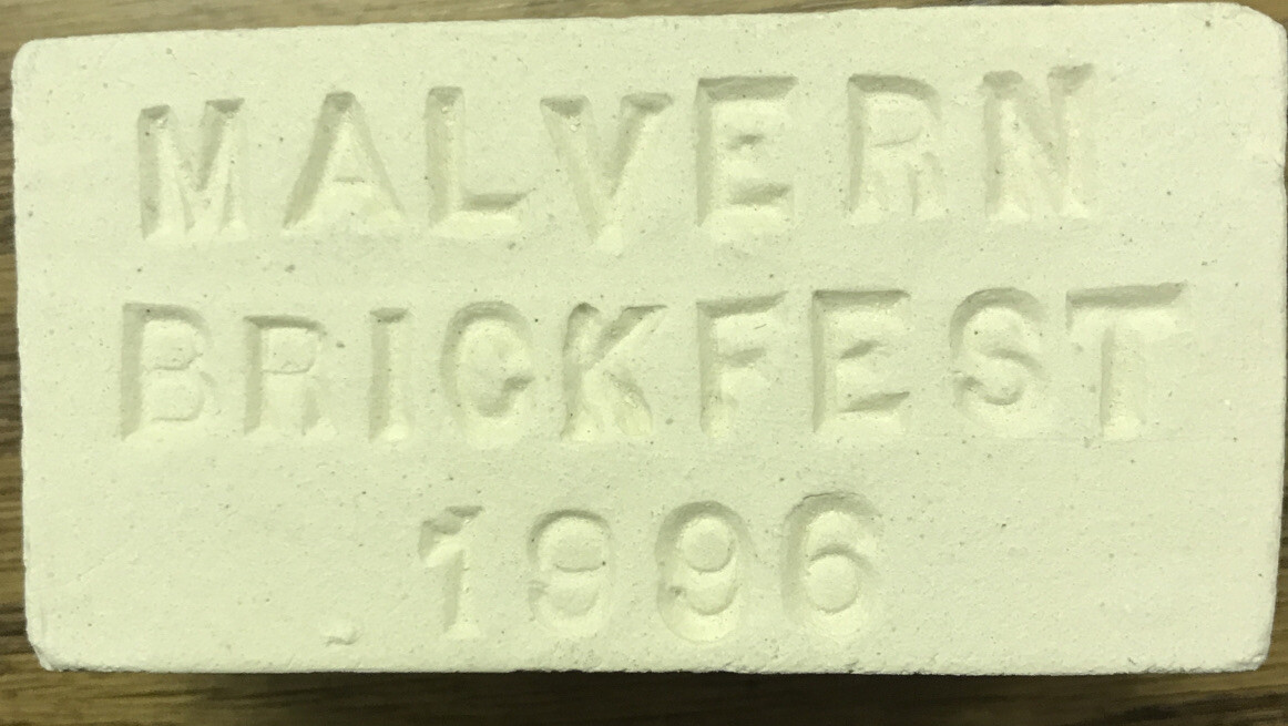 1996 Malvern Arkansas Brickfest Souvenir Mini Brick from the Brick
