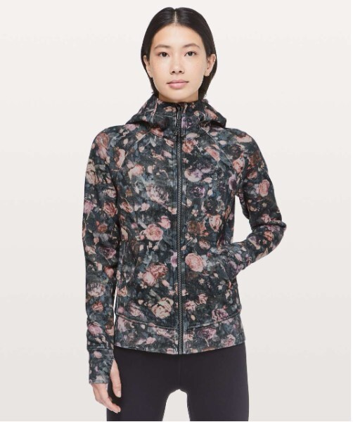Lululemon Scuba Hoodie Light Cotton Fleece Frosted Rose Multi