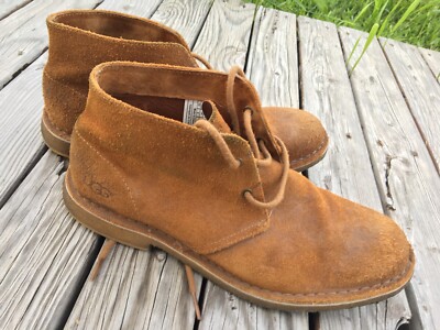 UGG AUSTRALIA Leighton Leather Suede Boots 1006082 Chestnut  display picture 3
