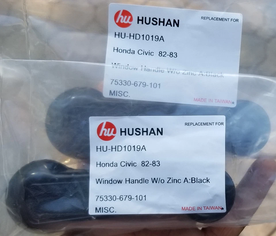 Manija de manivela de ventana de puerta interior negra izquierda o derecha PARA HONDA ACCORD CIVIC Foto 3 de 3