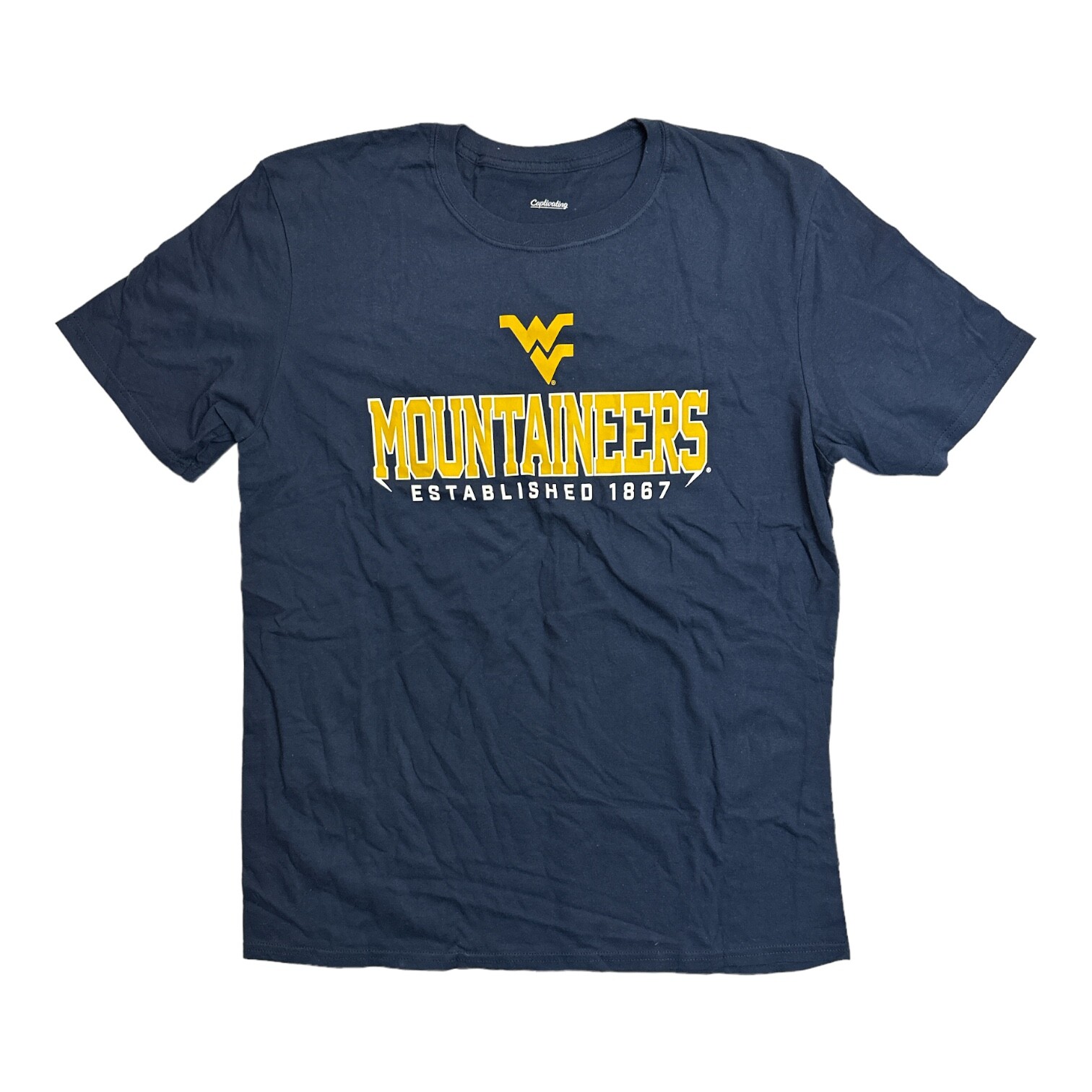 Фирменная мужская футболка с коротким рукавом и круглым вырезом с принтом команды NCAA Graphic Team WV 3190₽