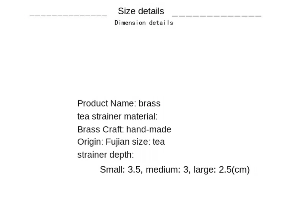 Filtro de té embudo tejido a mano tradicional de cobre puro colador de té de latón tejido a mano de 1 pieza Foto 3 de 4