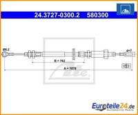 Seilzug, Feststellbremse Ate 24.3727-0300.2 FüR Fiat Peugeot