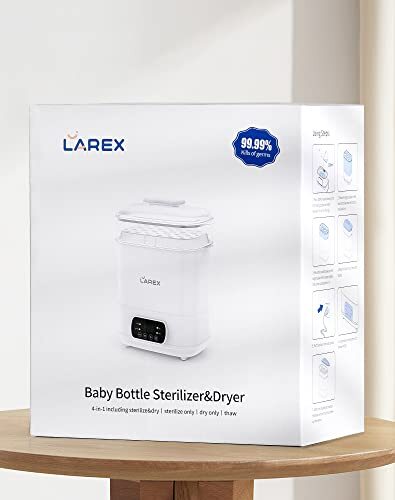 Baby Bottle SterilizerElectric Steam Bottle Sterilizer and Dryer4-in-1 Baby B...