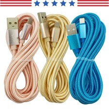 USB Charging Cord Heavy Duty Fast Charger Cable For iPhone 11 12 13 14 Pro Max X