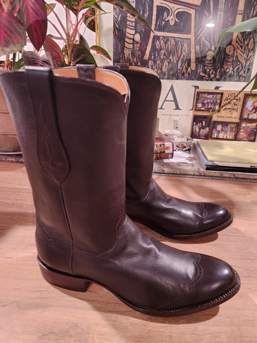 NEW JB HILL BOOTS STALLION ROPER WESTERN COWBOY CAP TOE GENTLEMAN