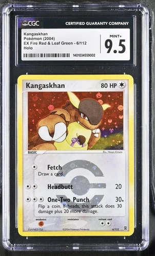 Pokemon Kangaskhan Holo CGC 9.5 Mint 6/112 Fire Red Leaf Green