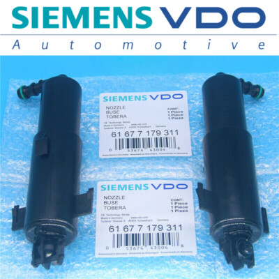 New One Pair Headlight Washer Nozzle 61677179311  fits BMW E90 320i 325i 328i