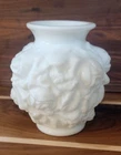 Vintage Milk Glass Rose Vase