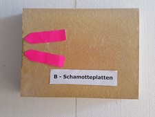 2 Stück 60 x 30 x 3 cm B-WARE! Schamotteplatten Schamottestein Schamotte Kamin