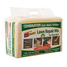 EZ Straw Lawn Repair Mix – Sun/Shade Blend – Combination Seed, Mulch, Fertilizer