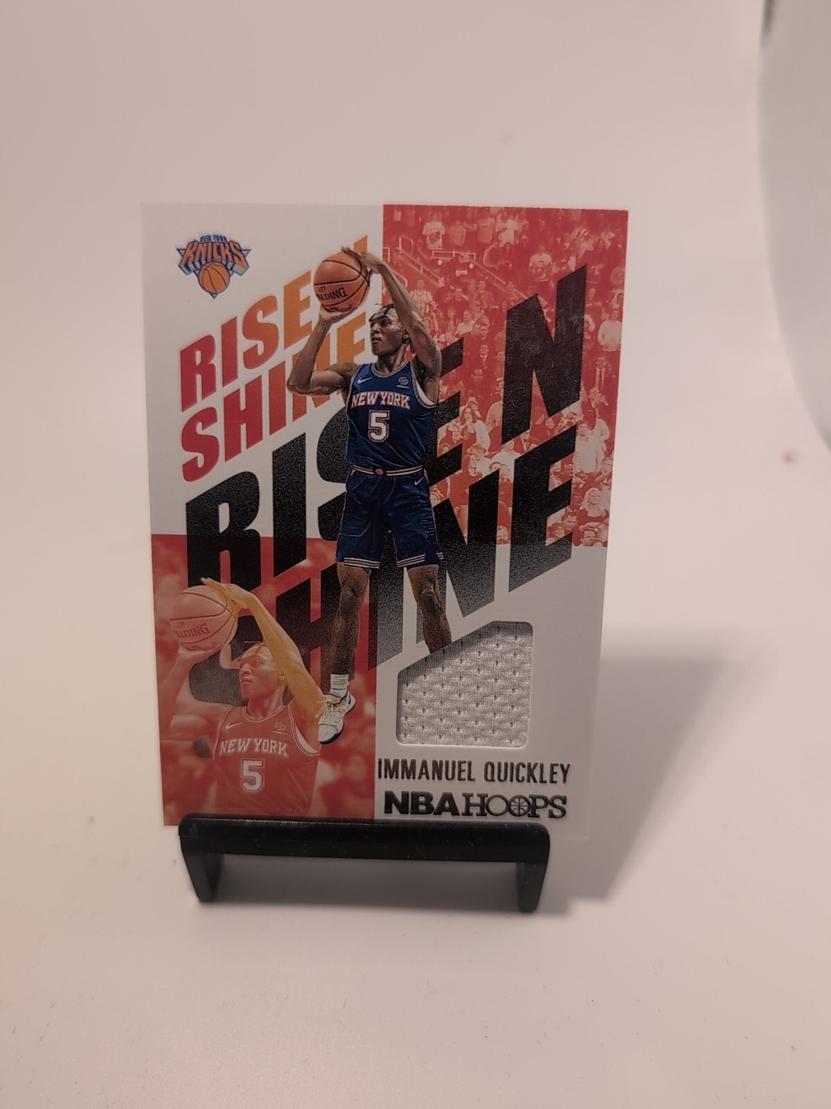 2020-21 Hoops Immanuel Quickley Rise N Shine Memorabilia #RNS-IQU KNICKS RAPTORS