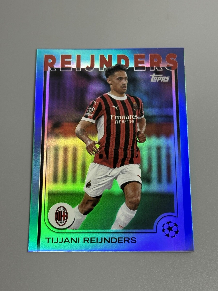 スポーツ選手 PANINI RODRI 09/10 Tijjani Reijnders 2024-25 Topps UEFA Club /125 Blue