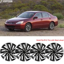 For Honda Accord 2004-2007 Set Of 4 15 Hubcaps Wheel Rim Cover R15 Steel Wheel