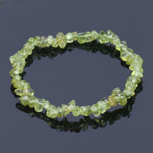 Natural Olivine Quartz Crystal Energy Stone Bead Stretch Bracelet Jewelry Reiki - Picture 6 of 20