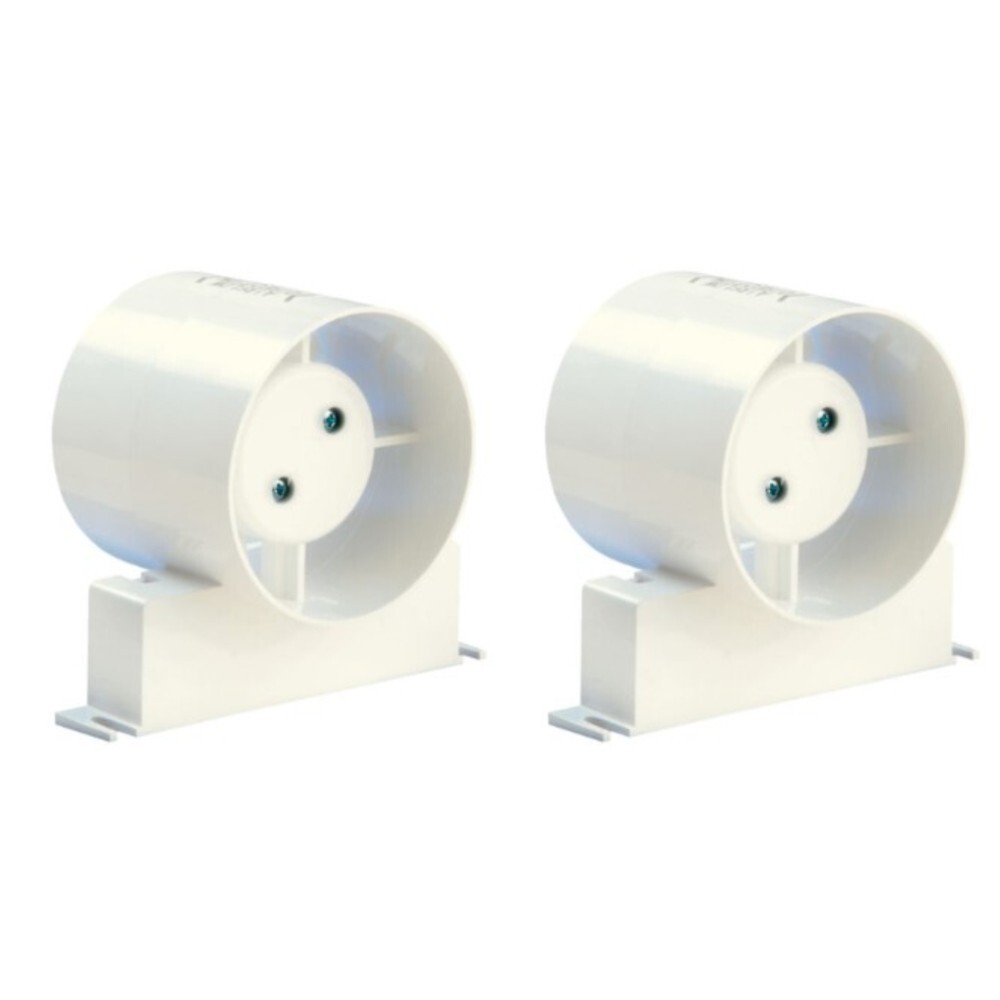 2 x Manrose ID100S Shower In-Line Duct Extractor Fan 100mm (Standard Model)