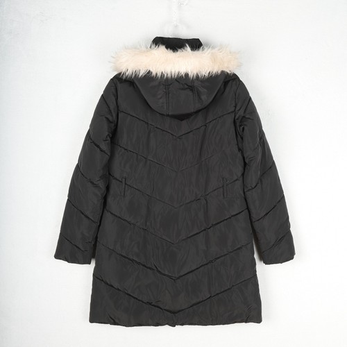 Dorothy Perkins Longline Puffer Mujer Reino Unido 10 Negro Invierno Chaqueta Con Capucha Parka - Imagen 7 de 10