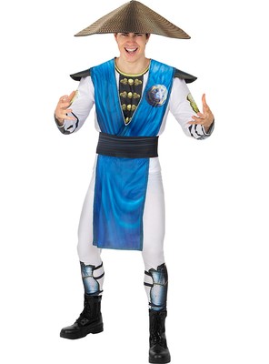 Offizielles Raiden Kostüm - Mortal Kombat für Herren (Warner Bros) Funidelia