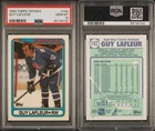 1990 Topps Tiffany Hockey Guy LaFleur #142 PSA 9