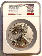 150 YEARS OF U.S. SILVER DOLLARS OVERSIZED 2025 NGC REVERSE PROOF SILVER EAGLE