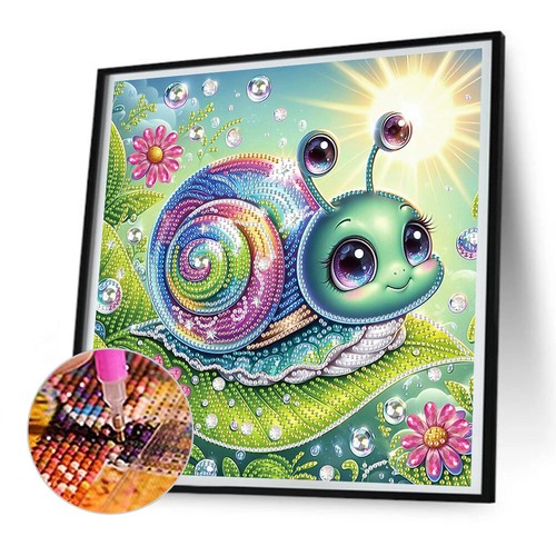 5D DIY Partial Special Shaped Drill Diamond Painting Funny Bug Decoration - Photo 5/36