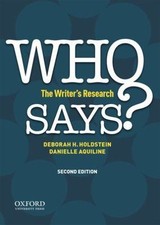 WHO SAYS?: The Writers  Research - Paperback ...