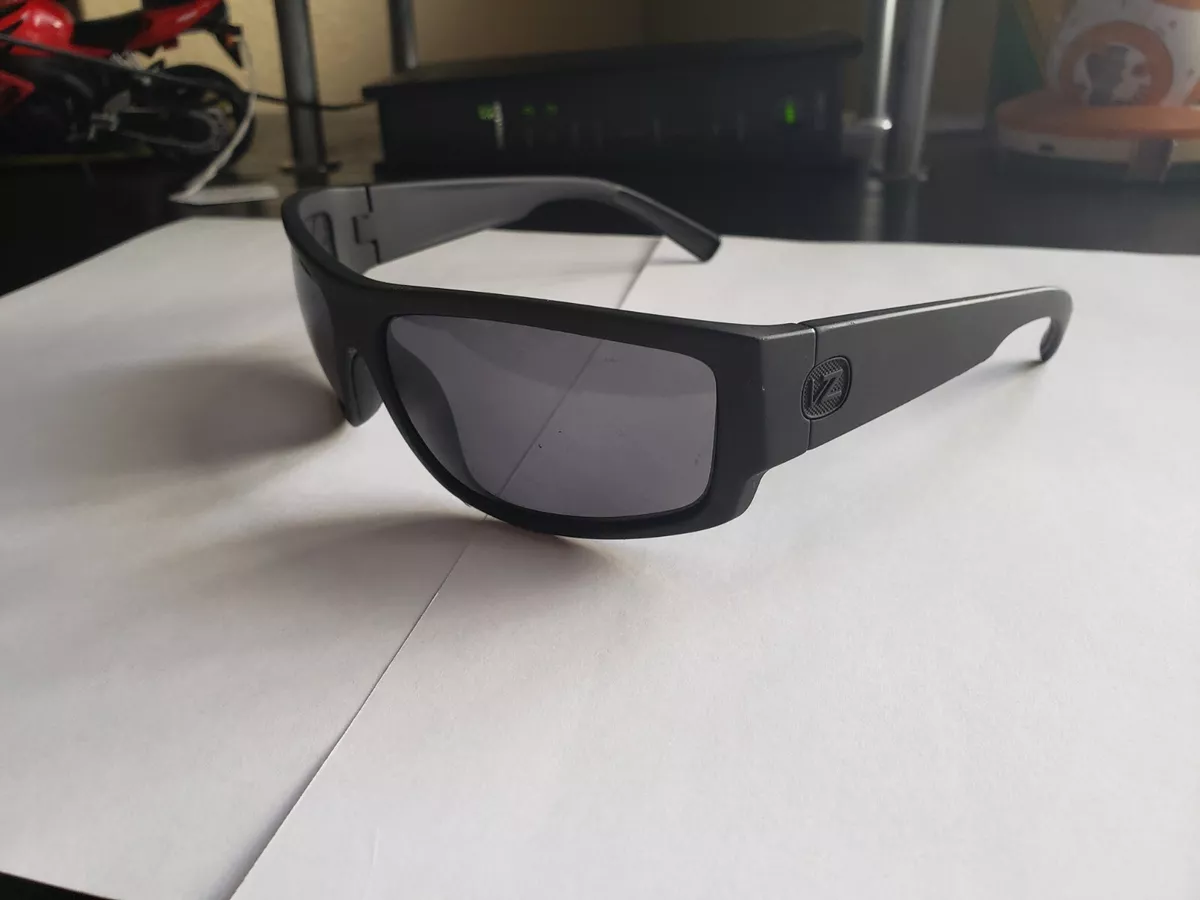 Vintage Black Von Zipper Designer Sunglasses Ether Wild Locs Rare Retro 90s