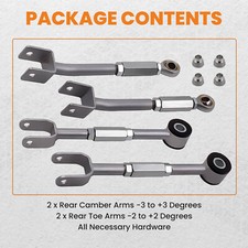 Einstellbar Sturz Arm Ausrichtung Radiusarme-Kit for Nissan 350Z 2009 hinten