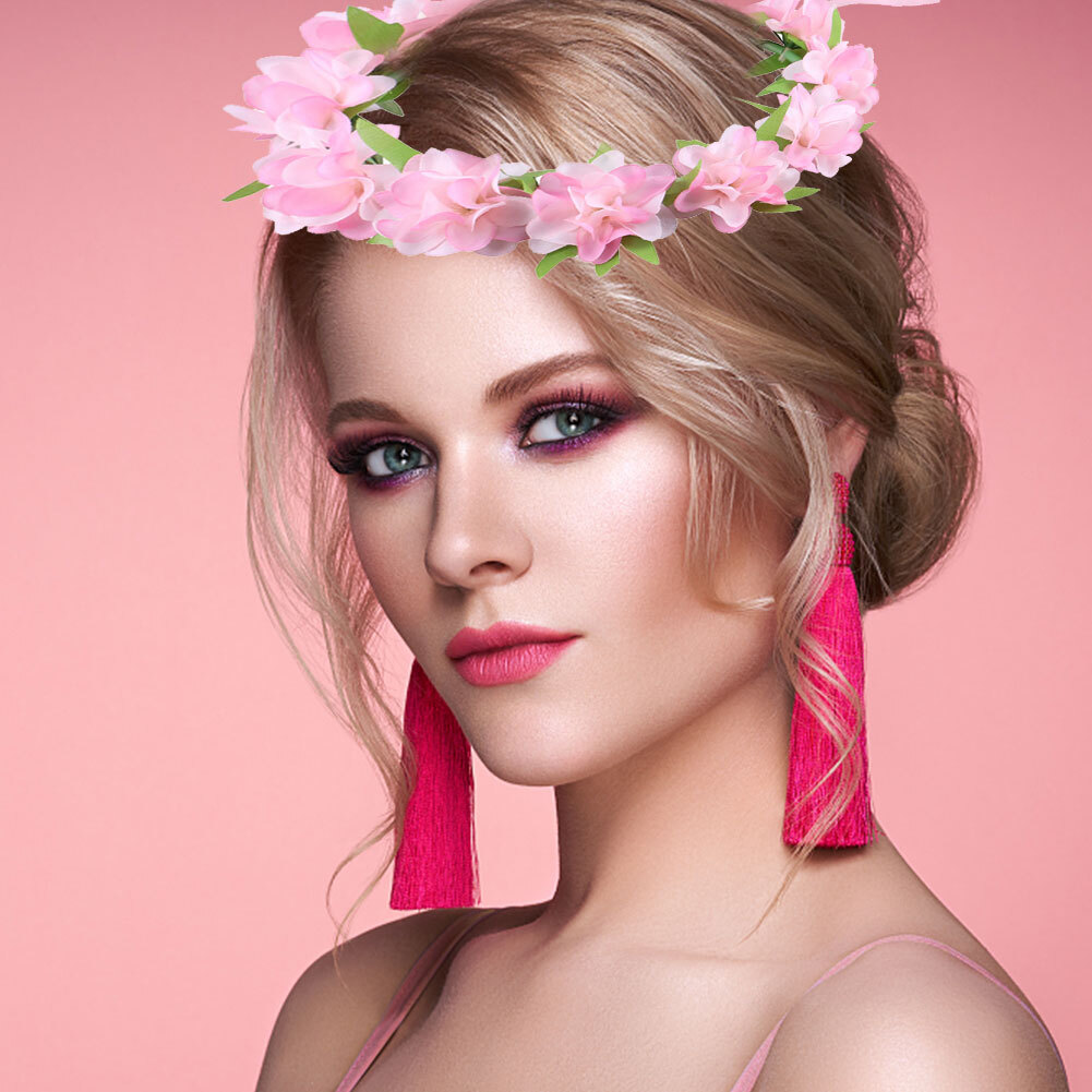 Women Girls Hair Accessories Costume Wedding Bridal Flower Crown