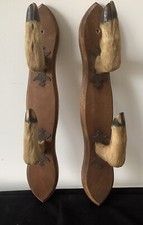 Râtelier Porte Fusil Mural En Patte De Chevreuil Et Bois,Q