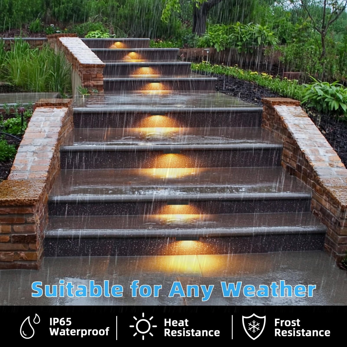 Waterproof Landscape Lights Auderwin Retaining Wall Lights Led