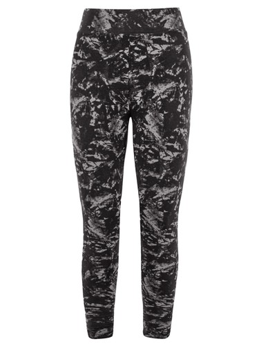Ex-M u0026 S Grey Tie-Dye Print High Waisted Stretchy Leggings - BNWOT | eBay