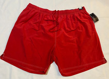 NWT-Roundtree  Yorke Men's Swim Trunks Mesh Lined 8" inseam- 3XB-Red