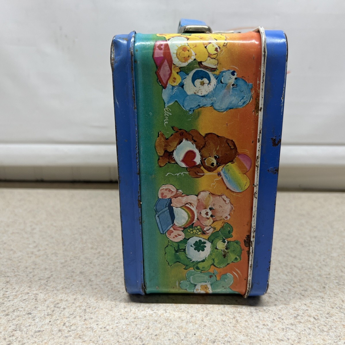 Vintage 1983 Aladdin Care Bears Metal Lunch Box No Thermos