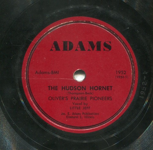 OLIVEER'S PRAIRIE PIONEERS (Hudson Hornet / Old) CLASSIC COUNTRY 78 RPM RECORD